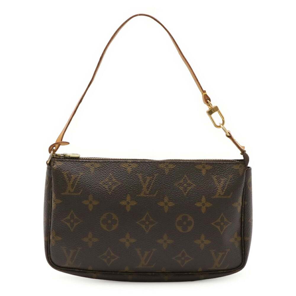 LOUIS VUITTON Brown Monogram Pochette Pouch